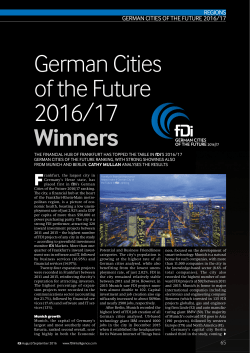 German Cities of the Future 2016-17