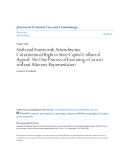 Sixth and Fourteenth Amendments--Constitutional Right to State