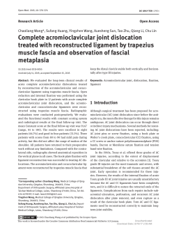 Complete acromioclavicular joint dislocation treated