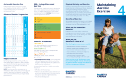 Maintaining Aerobic Exercise - Canadian Diabetes Guidelines
