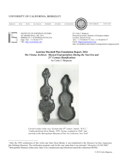 The Vienna Archives: Musical Expropriations During