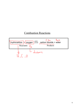 Combustion Reactions