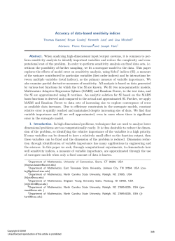 Accuracy of data-based sensitivity indices