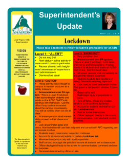 Sup`s Update May 23 - OCDE - Orange County Department of