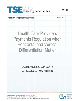 Full text - Toulouse School of Economics