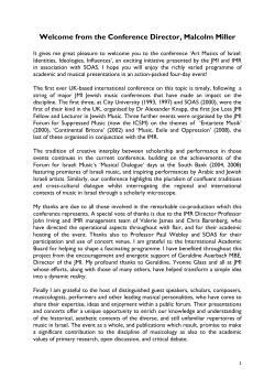 Programme - Institute of Musical Research