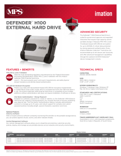 defender&trade; h100 external hard drive
