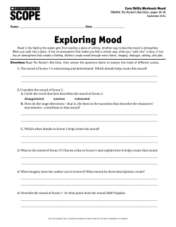 Exploring Mood - Scholastic Scope