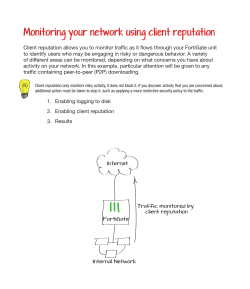 Monitoring your network using client reputation