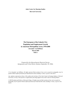 The Emergence of the Galactic City