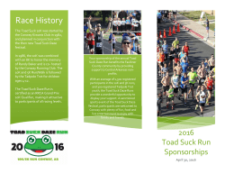Race History - Toad Suck Daze 10K / 5K Run