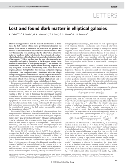 Dekel et al.: Lost and found dark matter in ellipticals