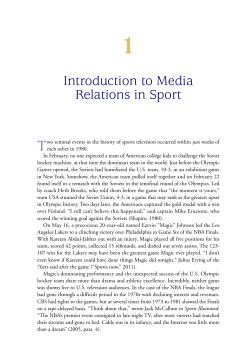 Introduction to Media Relations in Sport