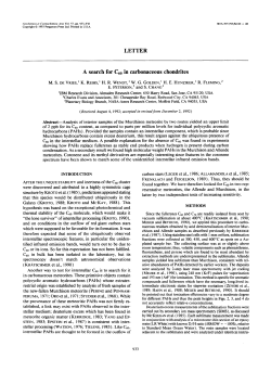 A Search for C60 in Carbonacious Chondrtites