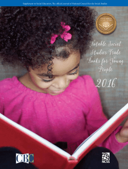 Notable Social Studies Trade Books for Young People 2016