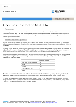 Multi-Flo Occlusion