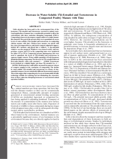 Decrease in Water-Soluble 17 -Estradiol and - PubAg
