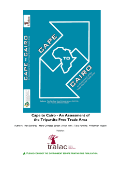 Cape to Cairo - An Assessment of the Tripartite Free Trade Area