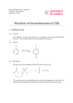 Nitration of bromobenzene (n&deg;28) - ASSO-ETUD