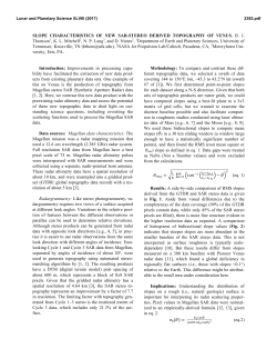 SLOPE CHARACTERISTICS OF NEW SAR