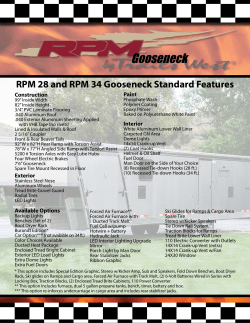 RPM 28 and RPM 34 Gooseneck Standard