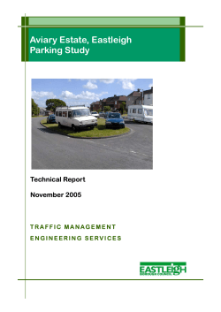 Aviary Estate, Eastleigh Parking Study