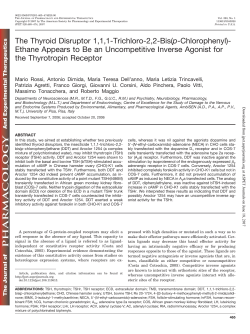 The Thyroid Disruptor 1,1,1-Trichloro-2,2-Bis(p