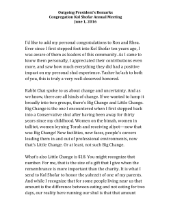 Annual Meeting 2016- Steven Tulsky Remarks 6-1-16