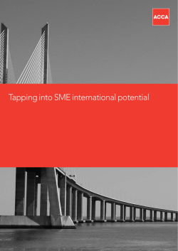 Tapping into SME international potential