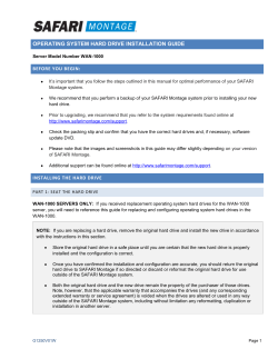 operating system hard drive installation guide