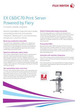 Color C6070 Press Fiery Server