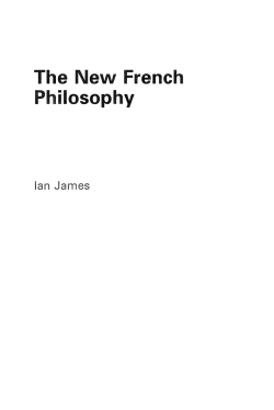 The New French Philosophy