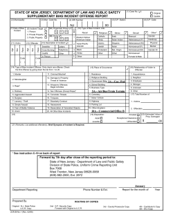 STATE OF NEW JERSEY, DEPARTMENT OF LAW AND PUBLIC