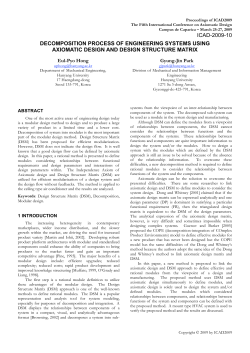 ICAD-2009-10 DECOMPOSITION PROCESS OF