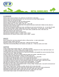 METAL GUIDELINES