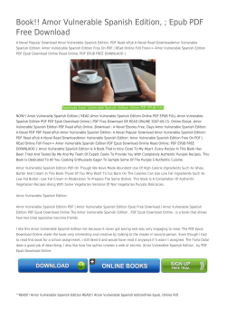 Amor Vulnerable Spanish EditionFree Epub