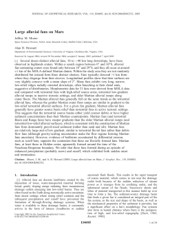 Large alluvial fans on Mars