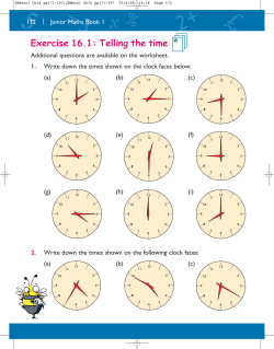 Telling the time poster