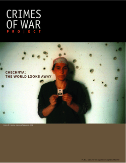 Crimes of War Project, Chechnya [...] - ICC