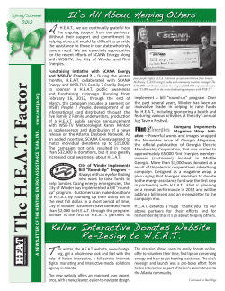 The H.E.A.T. Factor - Heating Energy Assistance Team