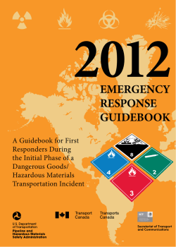 2012 Emergency Response Guidebook