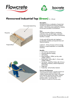 Flowscreed Industrial Top (Green) (5 &ndash; 30 mm)