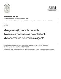 Manganese(II) complexes with thiosemicarbazones as