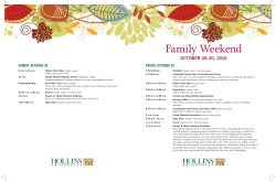 Schedule - Hollins University