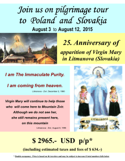 Join us on pilgrimage tour Join us on pilgrimage tour to