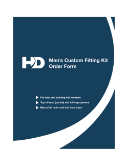 Men  s Custom Fitting Kit Order Form