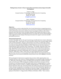 Making Science Social - UMD Department of Computer Science