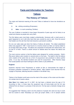 Facts and information for teachers