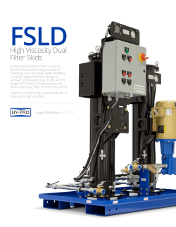 High Viscosity Dual Filter Skids - Hy