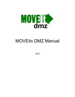 MOVEit&reg; DMZ Manual